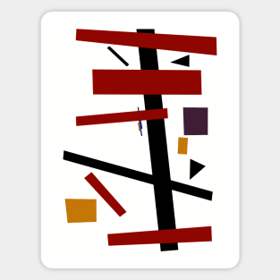 Geometric Abstract Malevic #15 Magnet